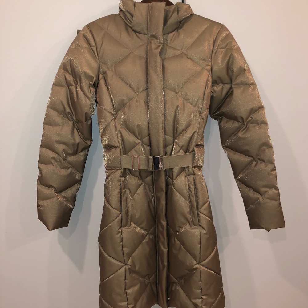 North face down long coat, XS